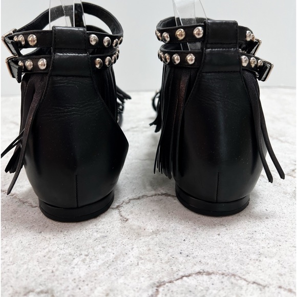 SAINT LAURENT GLADIATOR STUDDED CYUKO FRINGE SANDAL SZ 9 (40) - Picture 6 of 7
